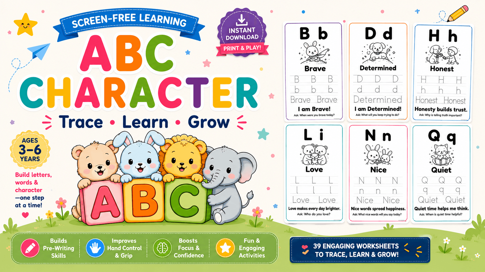 ABC of Character — One letter, one good value, from A to Z