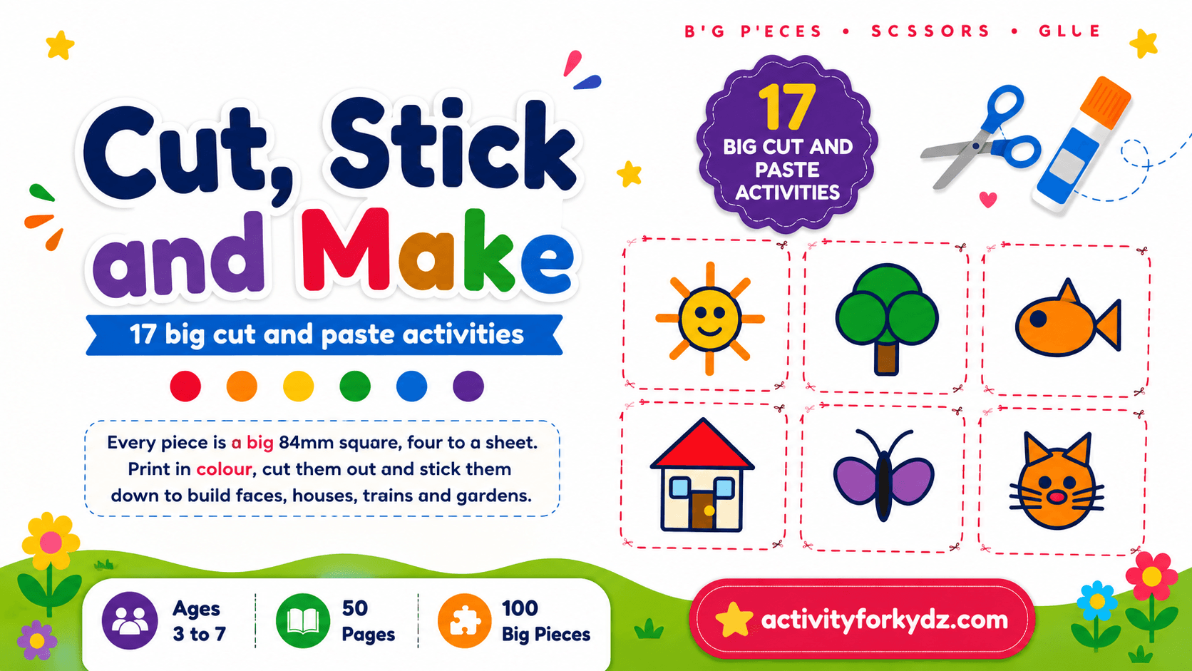 Cut, Stick and Make: 17 Big Cut and Paste Activities — Cut, Stick and Make: 17 Big Cut and Paste Activities