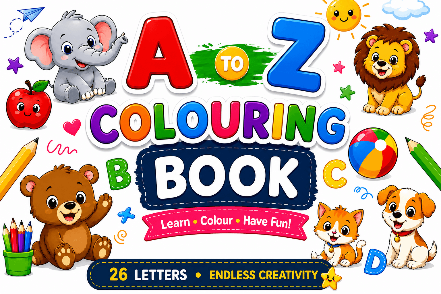 Alphabet Adventures A-Z Pack — One letter, one picture, one word per page from A to Z